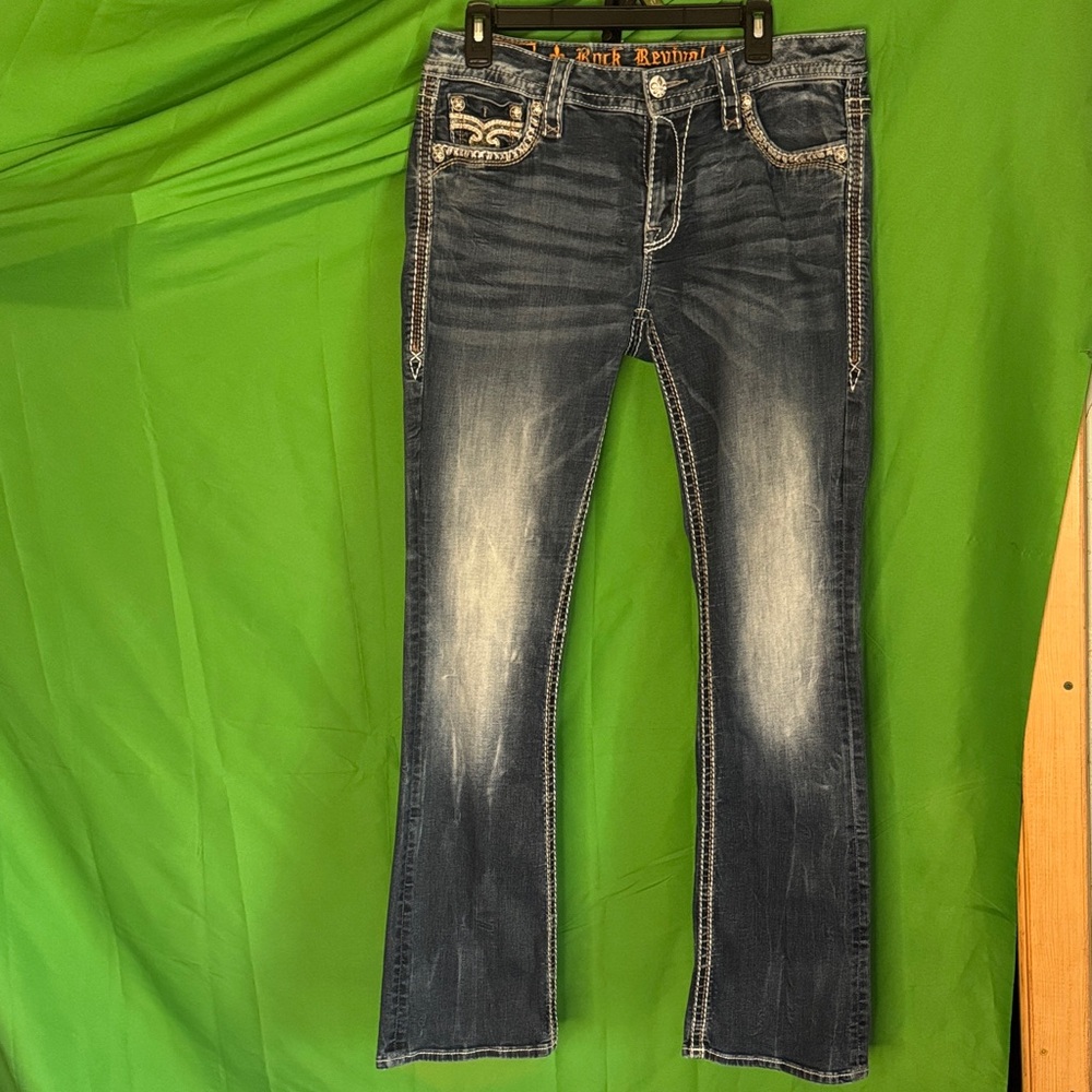 Rock Revival Dark Blue Bootcut Jeans